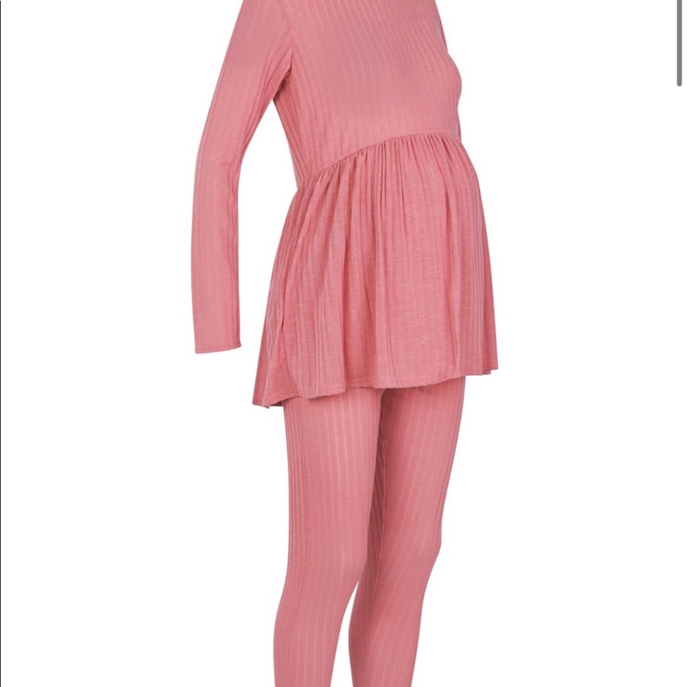 Boohoo Maternity Smock Lounge Set